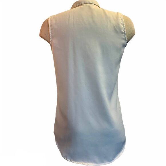 RW&CO NWT white lace sleeveless blouse Sz M - Picture 3 of 8
